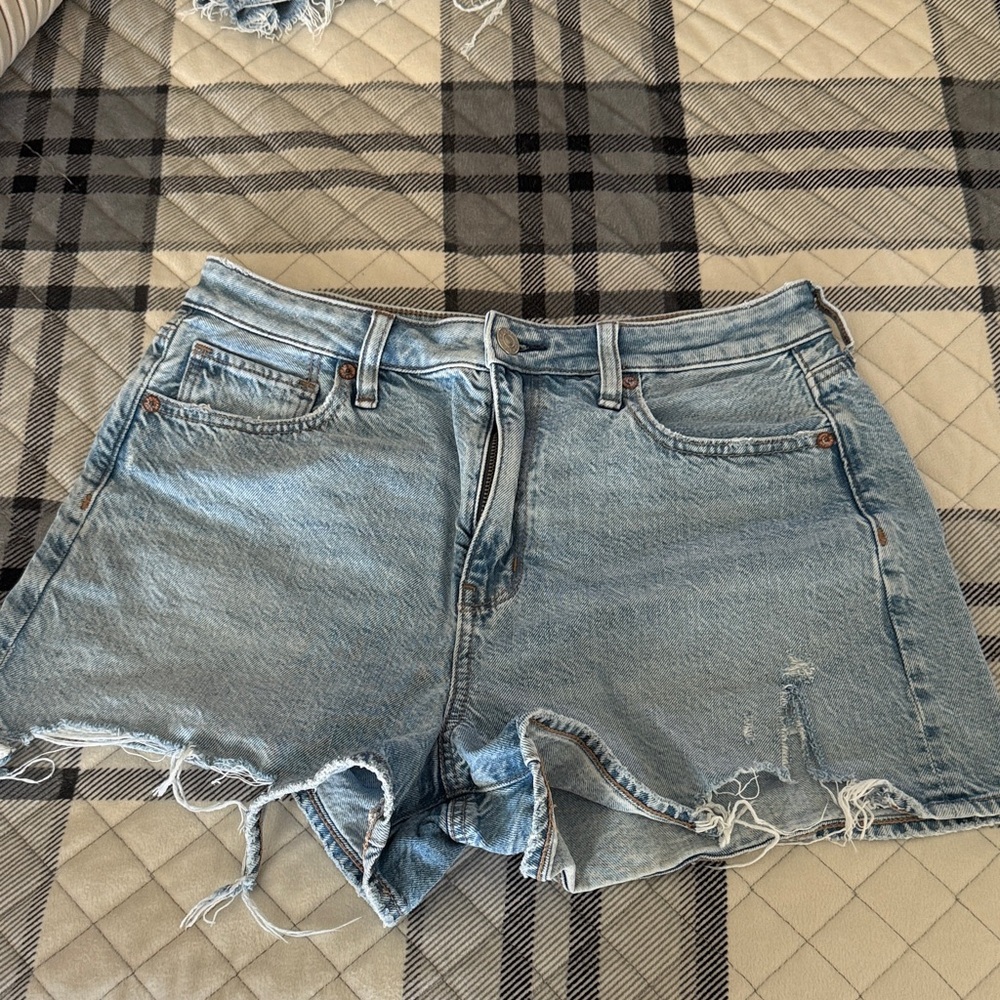 American Eagle Outfitters Mom Short Light Blue Jean Shorts